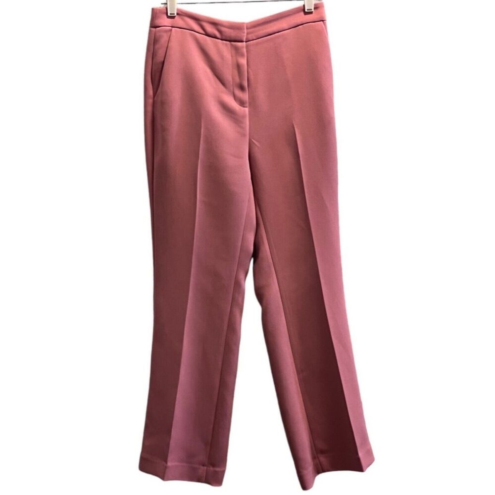 Rachel Parcell Pink Size 8 High Waisted Wide Leg Suit Pants Dress